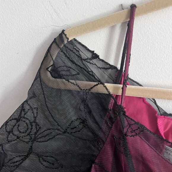 Michel Desjardins Maxi Lace Fairy Goth Dress Long Sleeve Y2K Vintage Romantic S? - Picture 10 of 15